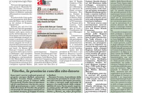 Viterbo, la provincia concilia vita-lavoro
