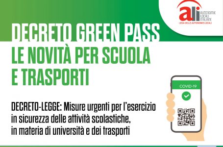 Decreto Green Pass, le principali misure nelle schede ALI