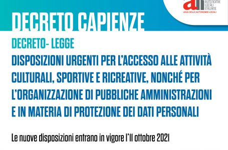 Decreto capienze, le nuove misure nelle schede ALI
