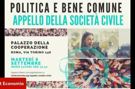 Creare valore e valori. Un appello verso le elezioni politiche: l’agenda della Società Civile per il bene comune